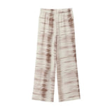 Fongt Summer New Women's Tie Dye Asymmetric Hanging Top Pants