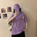 funny printed Loose basic t shirt summer pure cotton Short Sleeve cute T-shirts Women casual white tops tshirt
