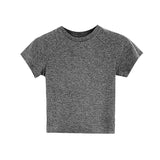 Spice Girl Shoulder Short-Sleeved T-Shirt A New Summer Style Short Blouse With Solid Color And Slim