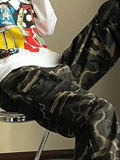 Loose Fit Camo Cargo Pants-Outfit