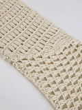 Long Sleeve Crochet Bolero Knit Top-Outfit