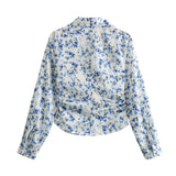 Spring Print Slim Shirt 2580126 Medium Skirt 2581133-Outfit