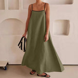 Fongt Bump Cotton Leprosy Sling Dress 2025 Spring And Summer New