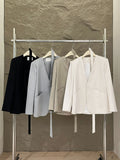 Fongt Xixi 2025 Spring New Temperament Long-Sleeved Small Suit Short Coat Loose Casual Suit 86057