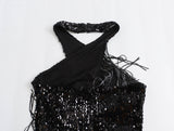 New Tassel Beads Decorated With Neckline Jumpsuits 0387167-Outfit