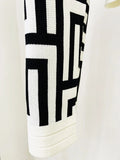 STREET Newest 2023 Fall Winter Fashion Designer Jacket Women's Lion Buttons Monogram Jacquard Knit