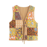 Fongt Women's Clothing 2025 Autumn And Winter New Street Fashion Double-Sided Cotton Vest