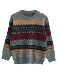 Oversize Jacquard Knit Jumper