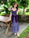 Fongt Xixi 13 Lines 2025 Summer New Elegant Temperament Printing Pure Desire High-Waist Short-Sleeved Dress 88339