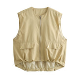 Fongt Summer New Loose Casual Cardigan Women's Vest Vest A14021