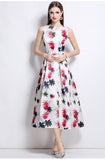 Fongt Tea Break Print Slings With Open Shoulder Dress Female Summer Sexy Hot Girl Holiday Beautiful Dress