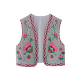 New Embroidery Cardigan Fashion Vest 6895023-Outfit