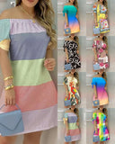 Independent Station Fashionable And Sexy Women's Printed Dress Spot-Outfit