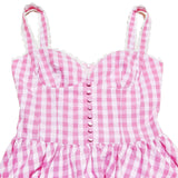 Pink Plaid Mini Dress-Outfit