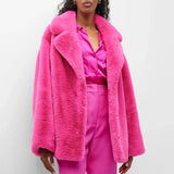 Long Faux Fur Coat-Outfit