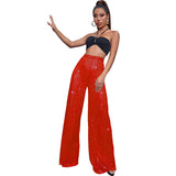 High Waist Fashion Casual Sequins Loose-fitting