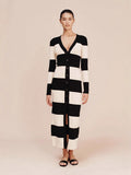 Fongt 2025 New Sexy Dress With Tective Striped Striped Dresses