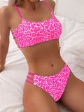 Fongt New Sexy Leopard Print Split Two-Piece Sexy Bikini