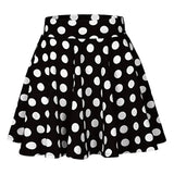 Fongt Summer Hot Wave Dot Mini Skirt Red Skirt-Outfit