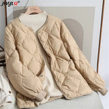 Winter Solid Down Cotton Jacket Women Lightweight Female Loose Cotton Padded Jacket Casual Puffer Jacket Women