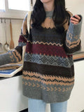 Oversize Jacquard Knit Jumper
