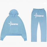 Fongt H-Hop Singer Letter-Back Men's And Women's Hoodie Sweatshirt Set