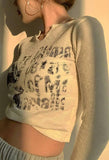 Blurry Long Sleeve Crop Top-Outfit