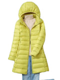Size 5xl Long Duck Down Coats Women Lightweight Casual Hooded Jackets Slim Parkas Korean Ultralight Puffer Chaquetas