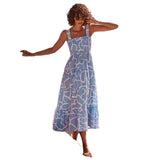 Fongt Summer Women's Commuting Sleeveless Hottie Prints Long Sling