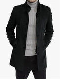 Fongt New Hair, The Man's Coat, The Long Zipper Coat In The Long-Winded Coat And The Two Open Shirts