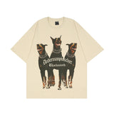 Doberman Dogs Street T-shirt-Outfit