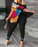 Fongt 2024 Women's Clothing Explosion Two Sets Of Irregular Fashion Trousers
