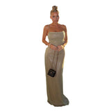 Fongt Hanging Beads Fine Flash Dress Dress Woman 2025 New Hot Girl Sexy
