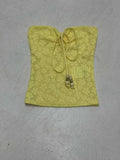Fongt Desire Girl To Reduce The Age Of Sexy Hanging Neck More Wearing A Word Shoulder Tight Chest Vest Hottie Low-Waist Broken Flower Half-Body Skirt
