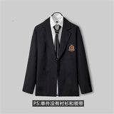 Autumn DK Suit Mens Suit Korean Loose Student Jk Uniform Class Uniform College Sets Casual Coat Business Suits For