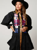 Autumn And Winter New Long Dress Bumpy Long-Sleeved Collar Christmas Sequin Dress