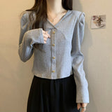 Fongt Size Women's Fall New Show Thin V Neck Shoulder Long Sleeve T-Shirt Bottom Shirt Fat Mm Cover Belly Loose Jacket-Outfit