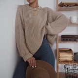 Loose Autumn Sweater Women 2020 New Korean Elegant Knitted Sweater Oversized Warm Female Pullovers Fashion Solid
