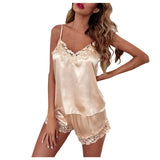 Lingerie Lace Satin Pajama