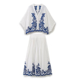 Fongt Homemade New Women's Fashion Series Clamming Embroidered Shirts