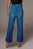 Sequined Party High Waist Retro Wide