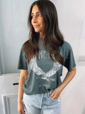 Eagle Graphic T-Shirts for Women Summer Clothes 2023 Cotton Short Sleeve Vintage Tee Shirt Female Fashion Tees Tops-Outfit