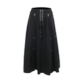 Summer 2024 New Hip Skirt Dark Style Sexy Slim Two Women In A Big A Half Skirt-Outfit