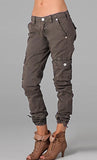 Street Hipster Color Patchwork Pocket Zipper Women's Casual