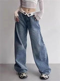 Hop Boyfriend Baggy Jeans with Foldable