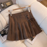 Fongt 100-Fold Skirt Women's New Dress With White Half-Dress Korean Version Of The College Style Skirt A Skirt