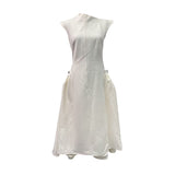 Fongt Dress Women's New Spring 2025 Elegant High-End Feeling Sleeveless Waist
