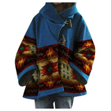Fongt Winter Wish Amazon Ebay Autumn And Winter New Lady Loose Retro Print Wool Coat 5 Color 8