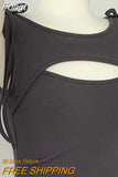 Women Fashion Solid Midi Dress Vintage Backless Sling Dress Thin Straps Female Dresses