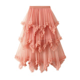 Fongt Net Yarn Cake Half-Dress In Long High-Waisted Thorny Fairy Dress Dress 1279